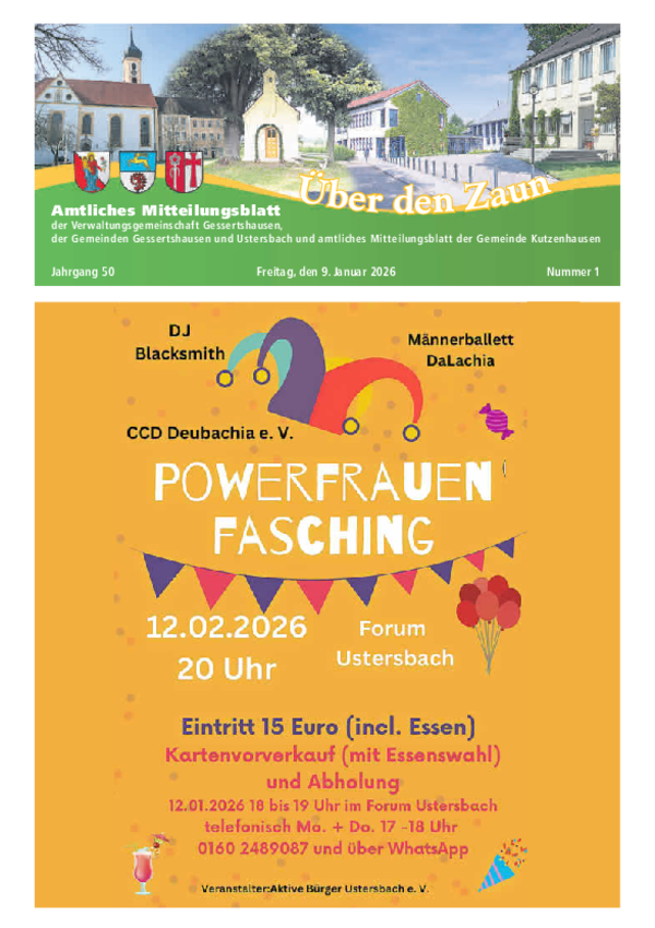 Über den Zaun Nr. 2 vom 09.01.2026